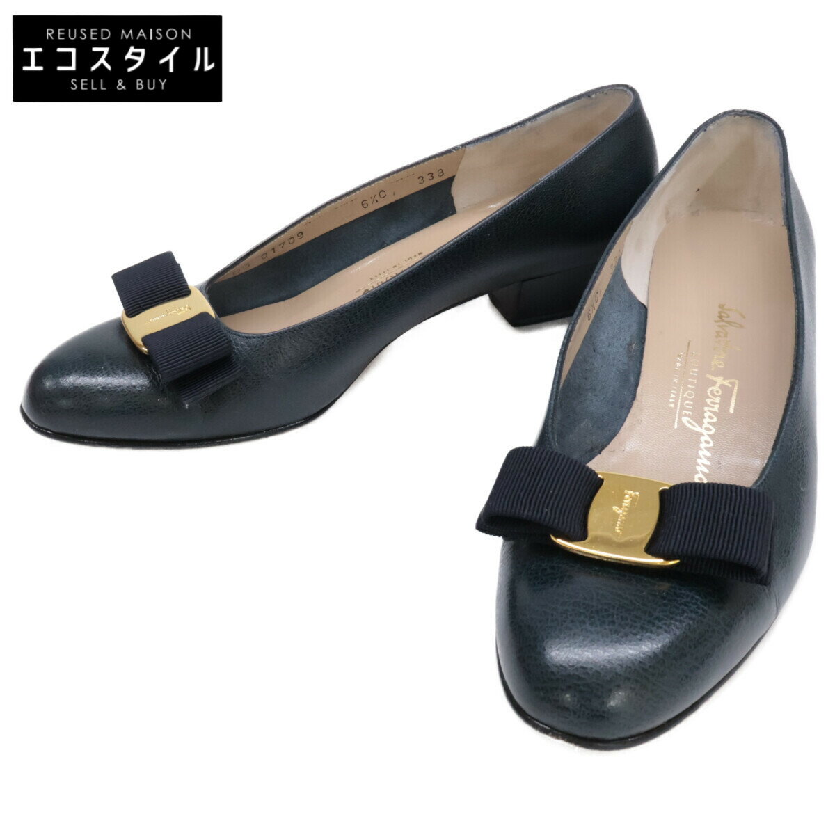 楽天市場】フェラガモ パンプス 6 1／2cの通販