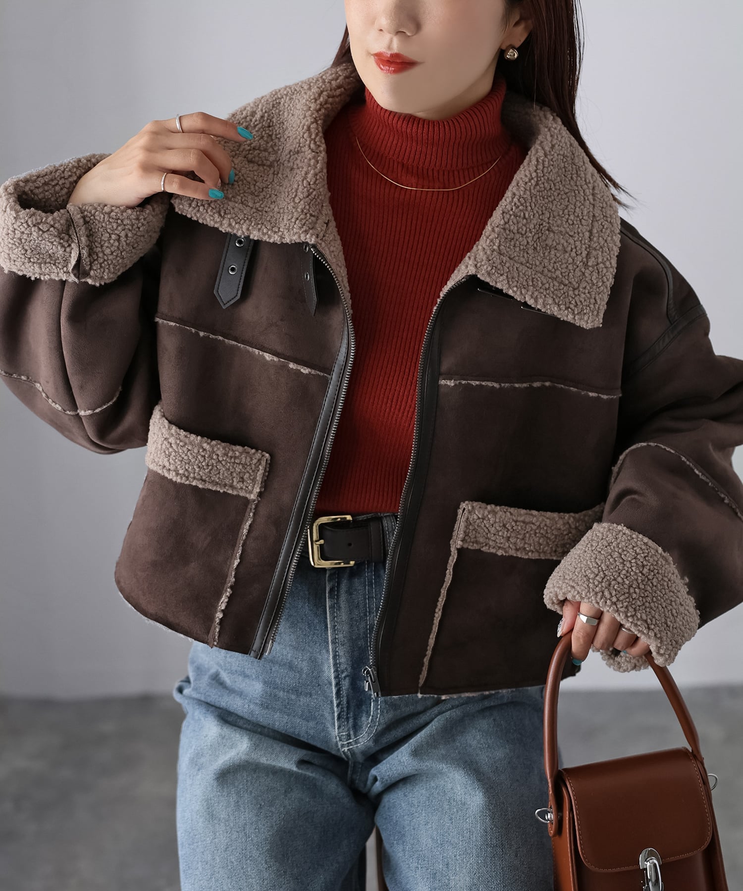 楽天市場】ムートンコート ブラウンの通販