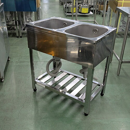 楽天市場】業務用二層シンク750×450×800の通販