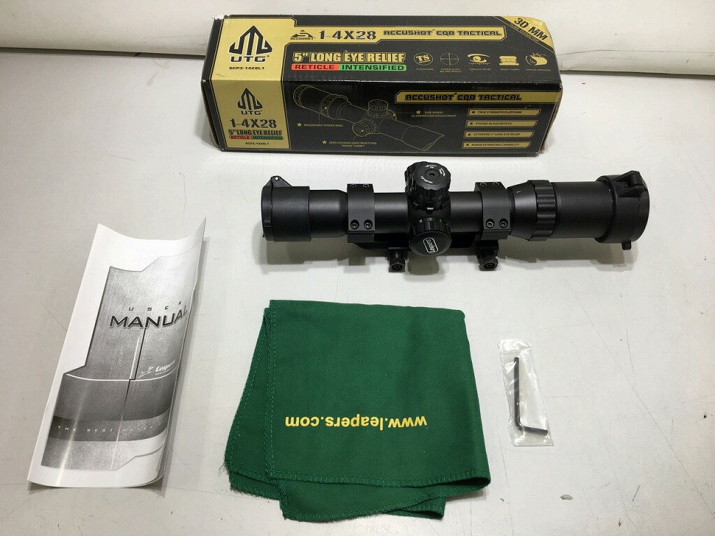 楽天市場】leapers製 accushot 1－4x28 30mm cqbズームスコープの通販