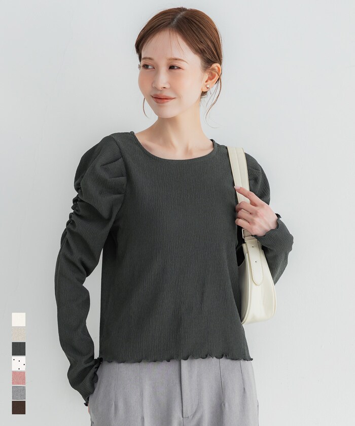 楽天市場】パフスリーブ 長袖 ニット（ブランドコカ）の通販