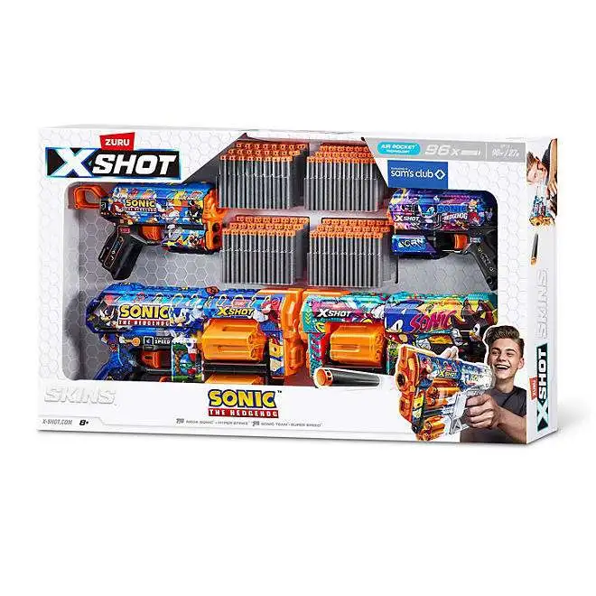 Sonic The Hedgehog X-Shot Skins Dread Sonic Flux Sonic Exclusive