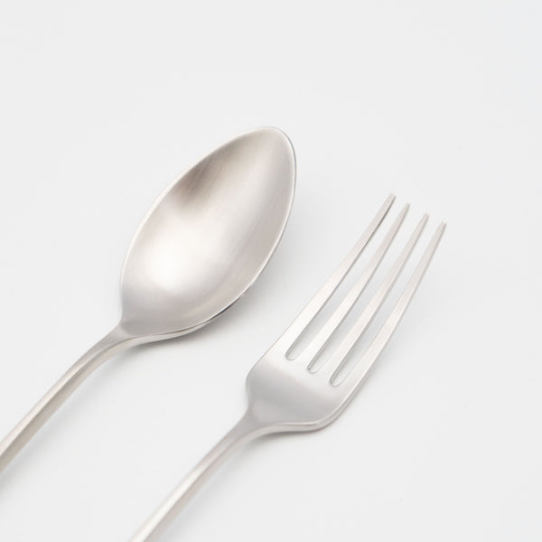 Toblef】スプーン&フォーク 6本セット【サテンシルバー】カトラリー