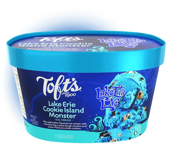 Lake Erie Cookie Island Monster Ice Cream | Toft's Dairy, Ohio's