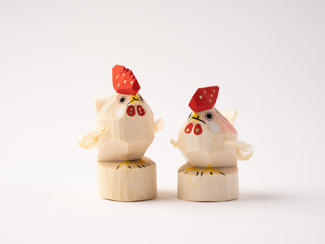 笹野一刀彫 鷹山_ニワトリ – 東北スタンダードマーケット