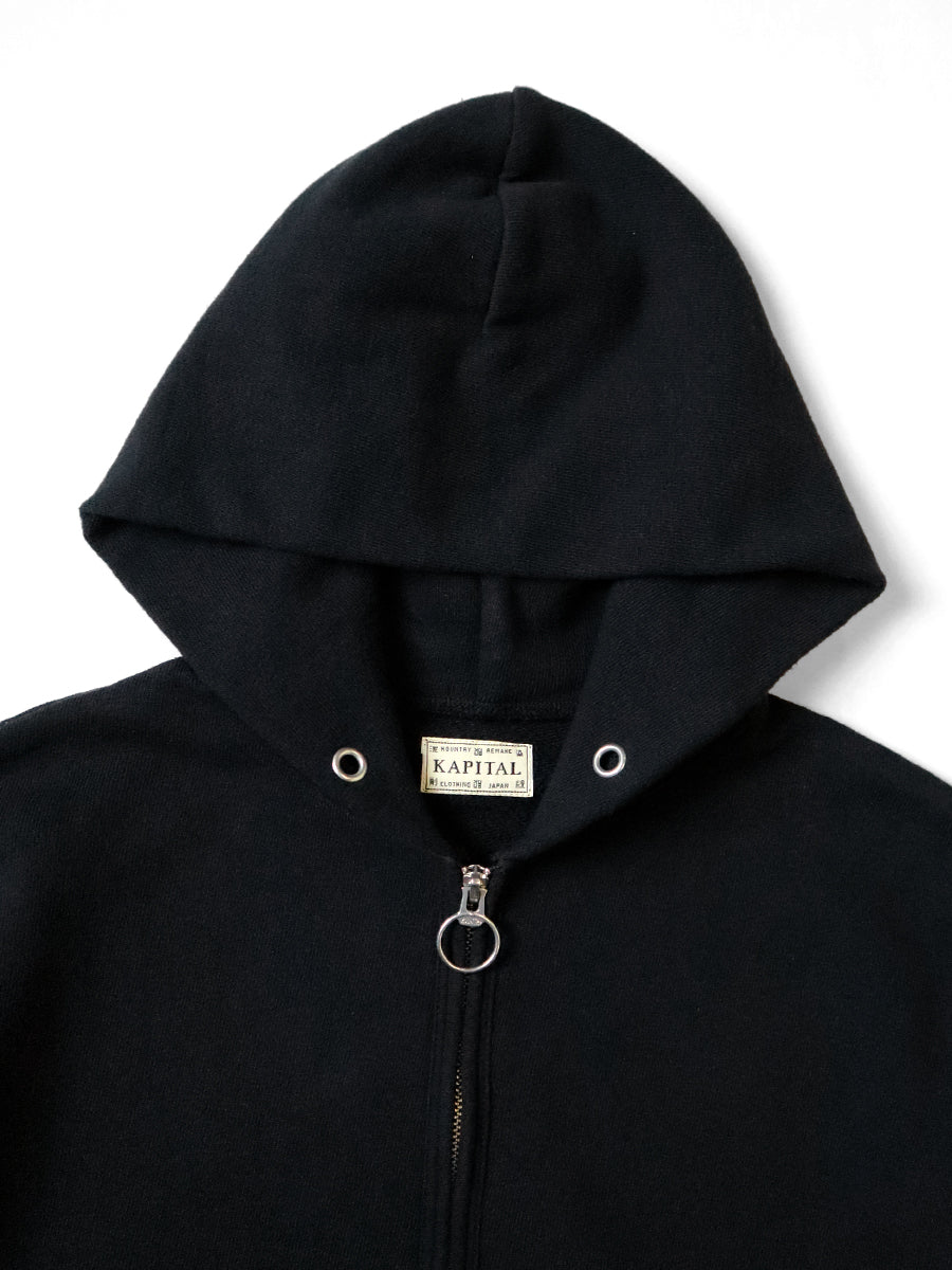 Kapital | SWT Knit Zip-Up Gym Parka | Black – Totem Brand Co.