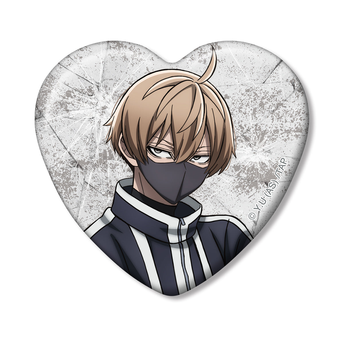 トレーディングハート型缶バッジ（単品）｜TVアニメ『桃源暗鬼』公式