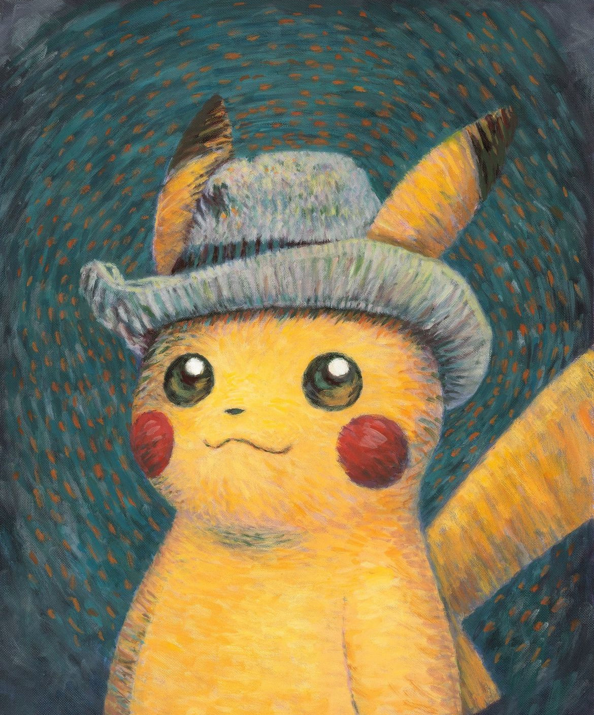 Pokémon - Pikachu inspired by Self-portrait with Grey Felt Hat