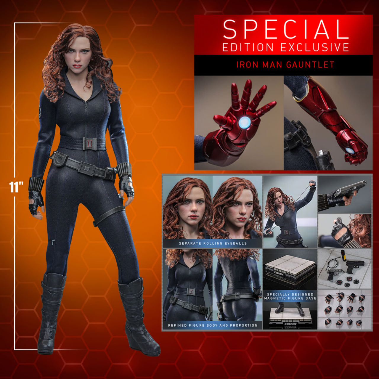 READY🔥Hot Toys MMS757AEB MMS757AEB Marvel Iron Man 2 Black Widow