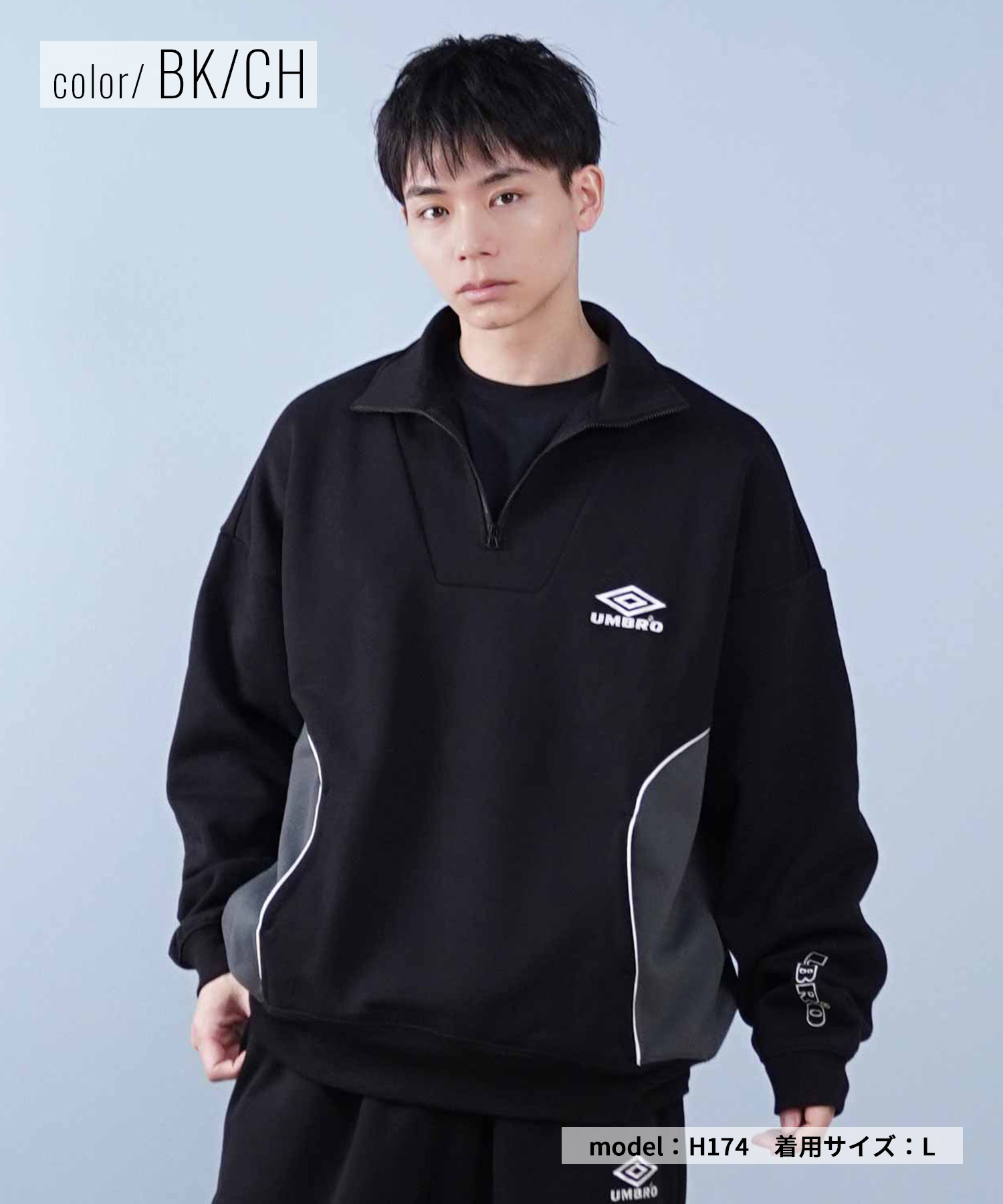 楽天市場】UMBRO アンブロ トレーナー ハーフジップ ユニセックス