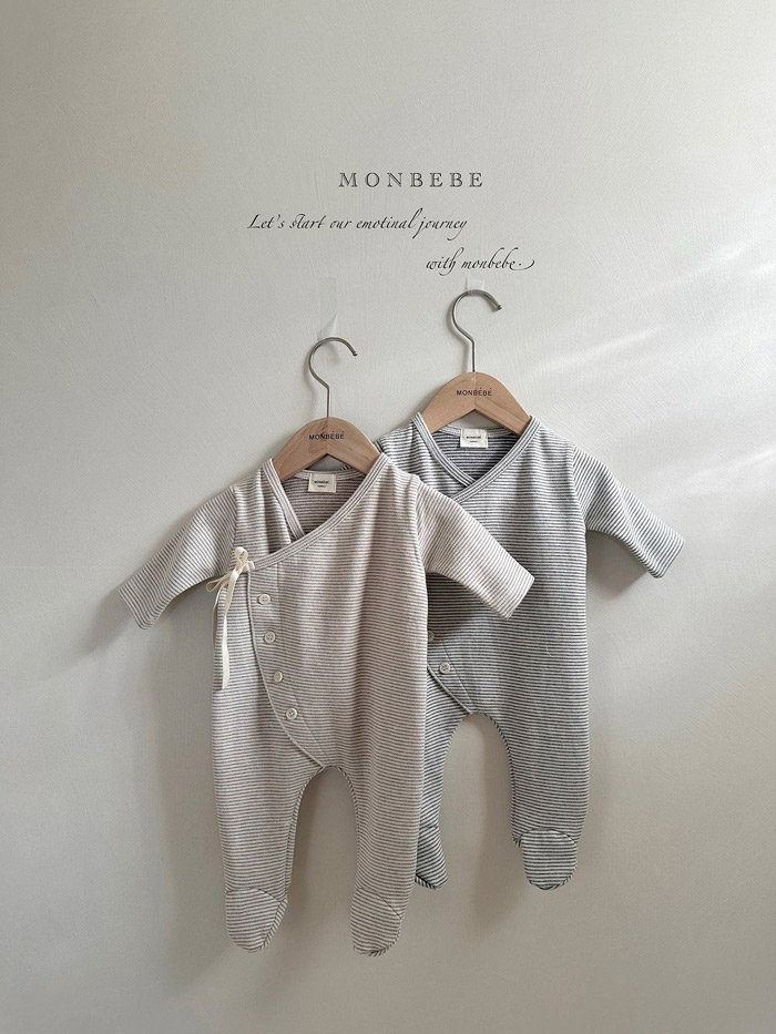 むぎ様【美品】monbebe ロンパースとボンネット2セット むぎ様【美品