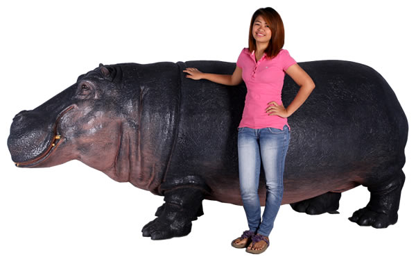 楽天市場】FRPアニマルオブジェ カバ Hippopotamus リアル 実物大 巨大