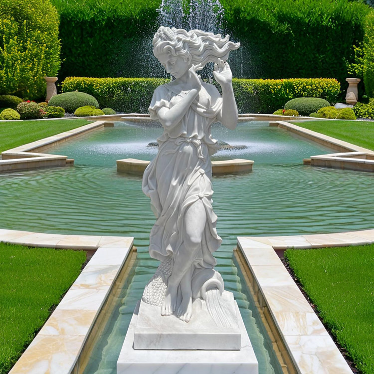 楽天市場】天然大理石彫刻 音楽隊 フルートを吹くヴィーナス H210cm