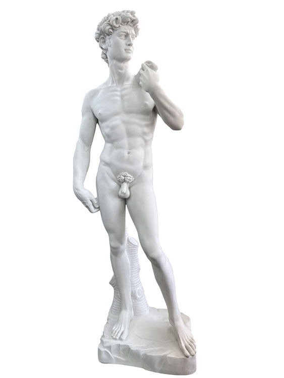 楽天市場】イタリア製 ダヴィデ像 石像 高さ約160cm ダビデ像 男性像