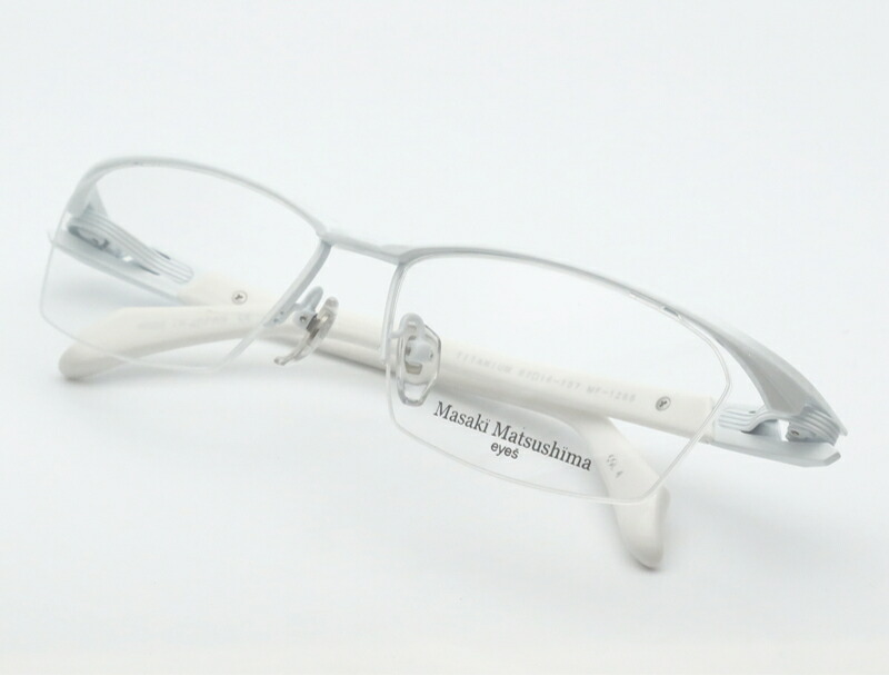 楽天市場】レンズつき マサキマツシマ メガネ MF-1265 4 ホワイト