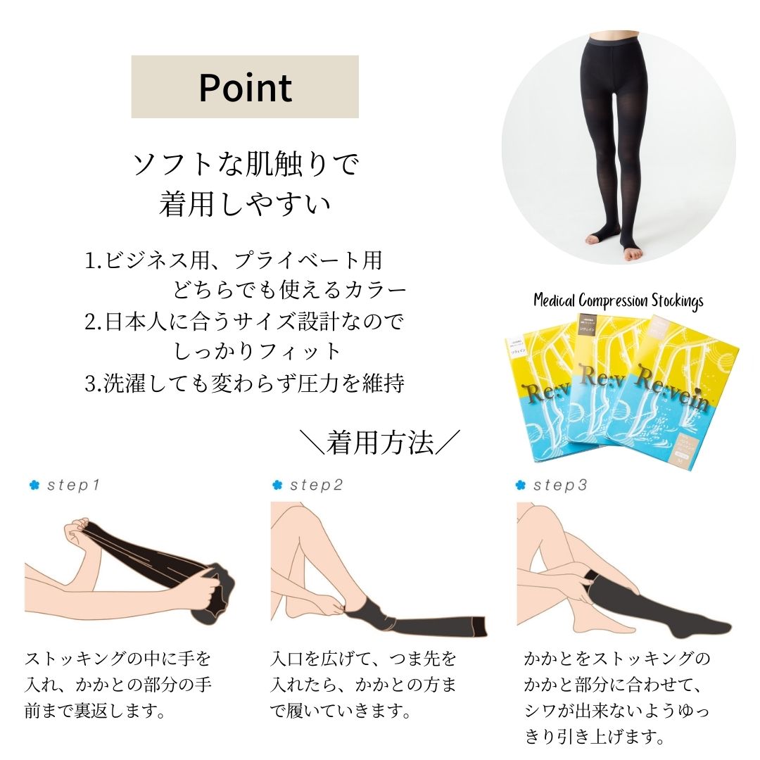 楽天市場】【一般医療機器】《Re:vein パンティーストッキング