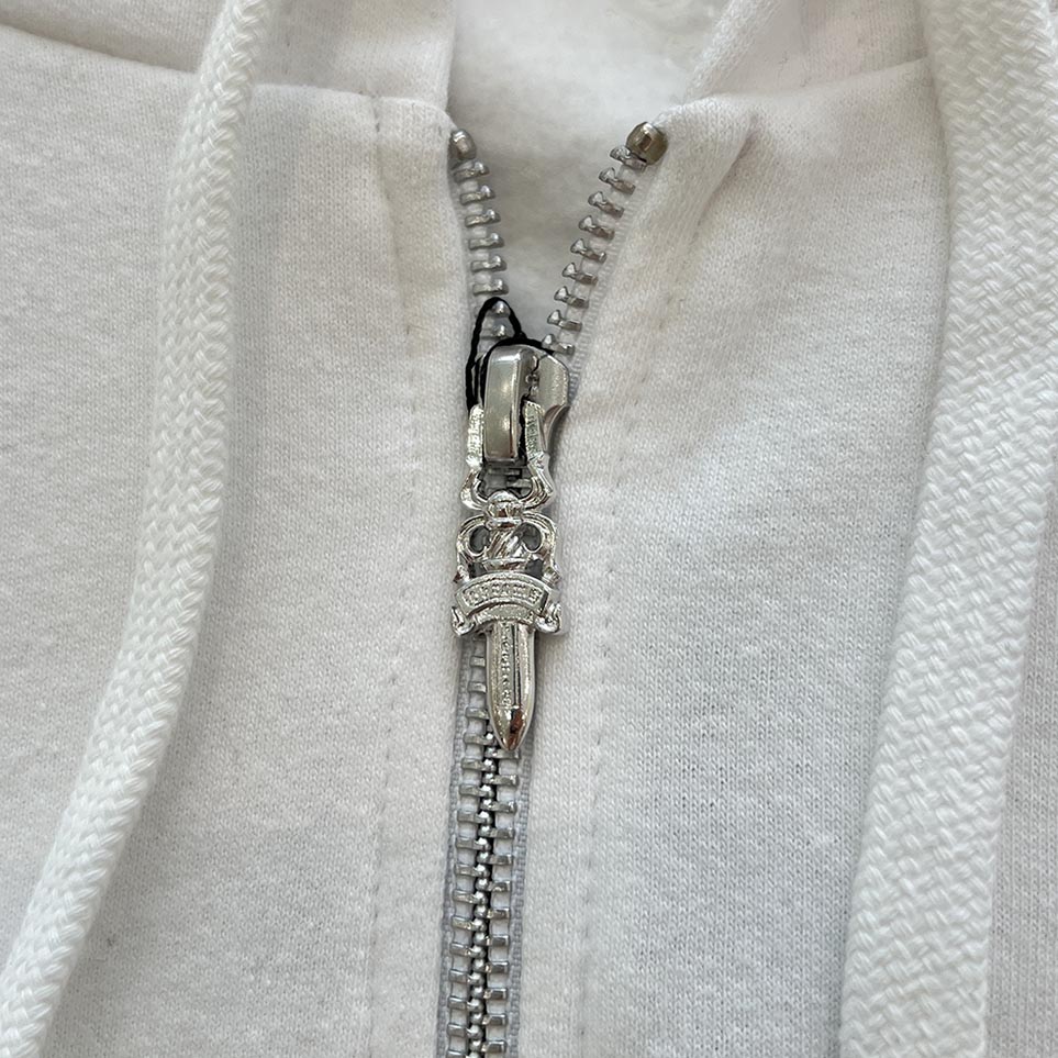 楽天市場】CHROME HEARTS Vertical Logo Zip Up Hoodie Size XL クロム