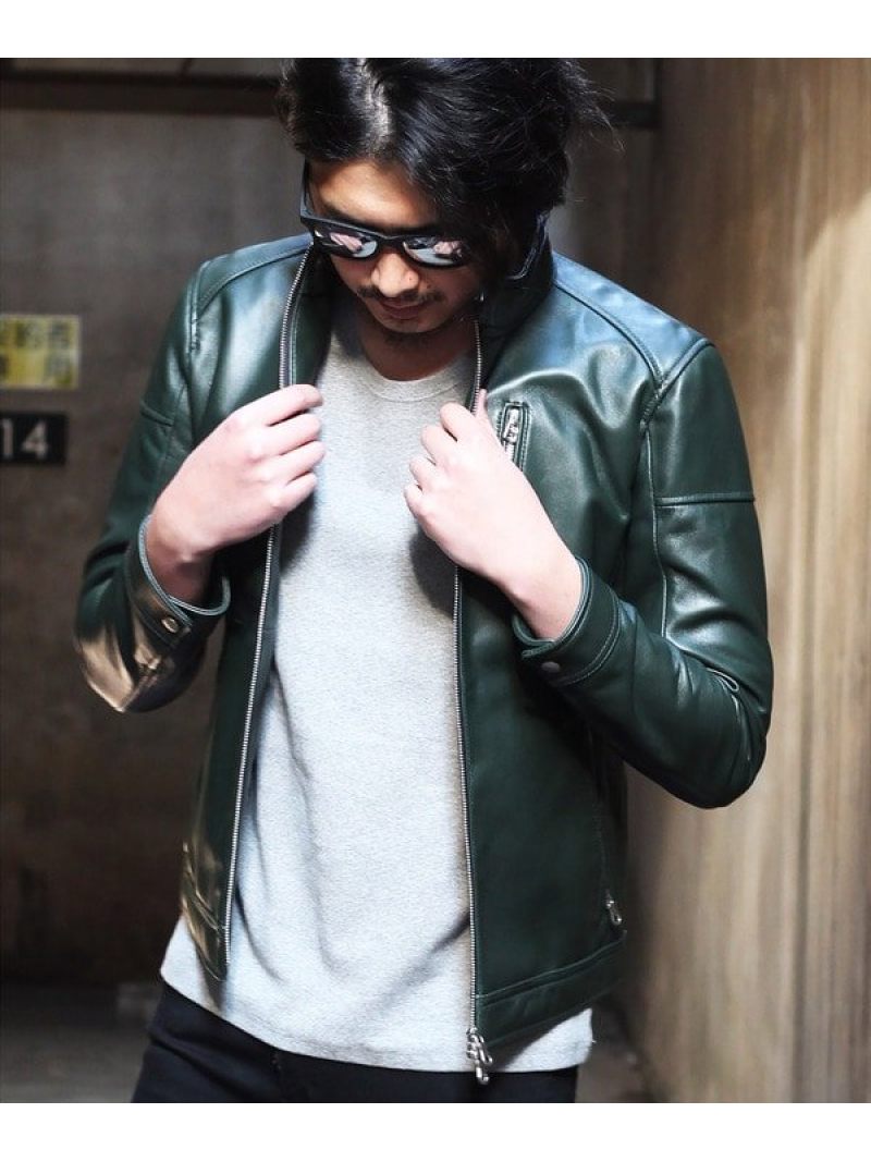 楽天市場】シングルライダースレザージャケット RATTLE TRAP メンズ