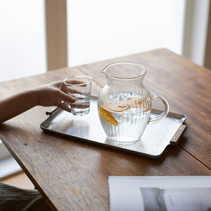 楽天市場】アルミトレー Sサイズ ノスタルジックな木の持ち手 32×22.5