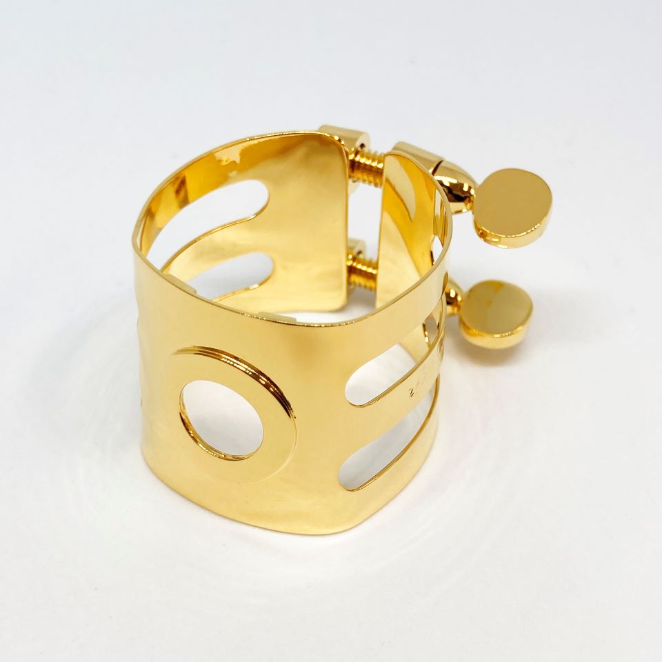 ウッドストーンテナーサックスリガチャー ウッドストーンTM-1用 金メッキ