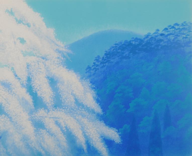 楽天市場】東山魁夷 春愁 風景画 絵画 桜 和風 インテリア 生前作