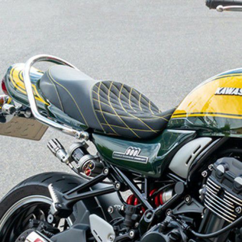 楽天市場】Z900RS/CAFE ヴァイパーシート イエロー スエード調バック
