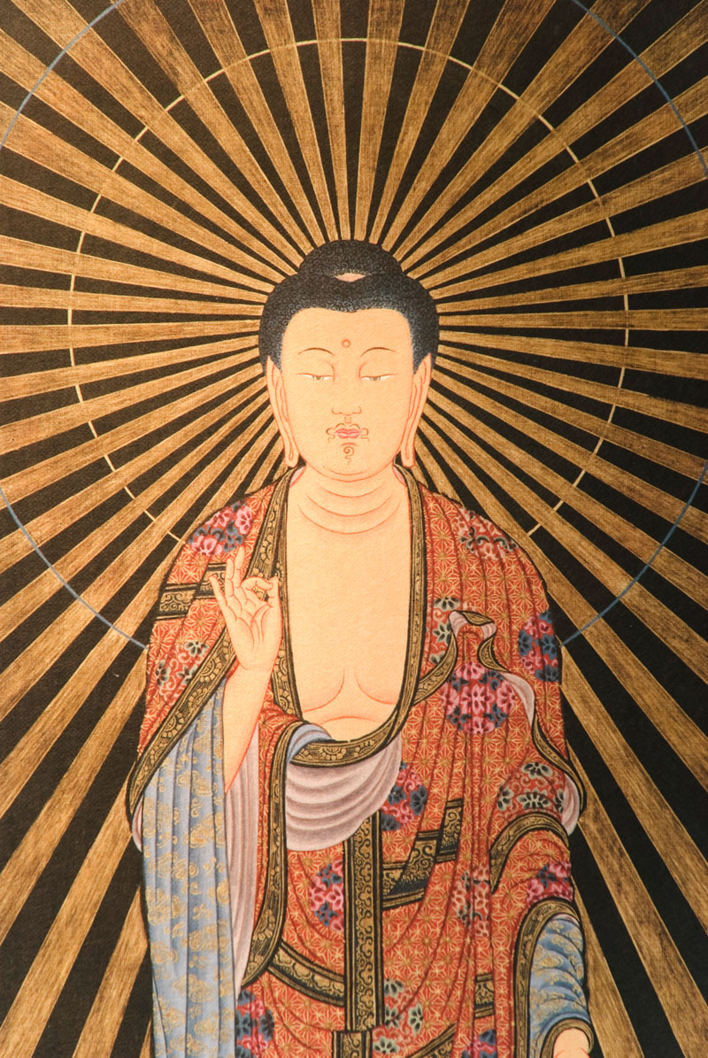 楽天市場】阿弥陀如来 仏画掛け軸（半切サイズ） : 仏像仏画チベット