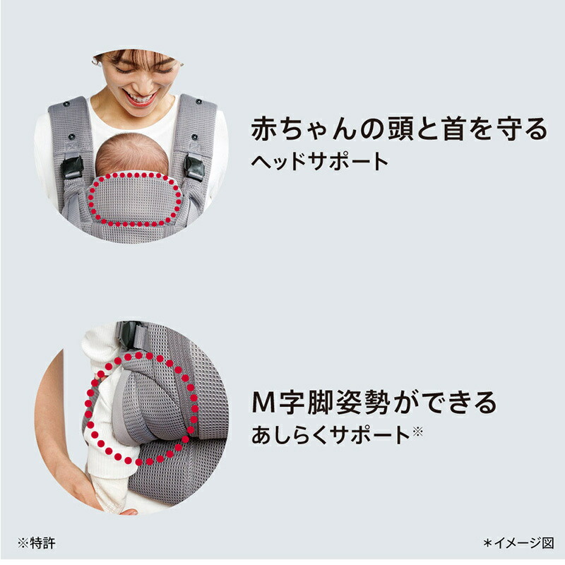 楽天市場】アップリカ ラクリス AB クラウドグレー GR 抱っこ紐 Aprica