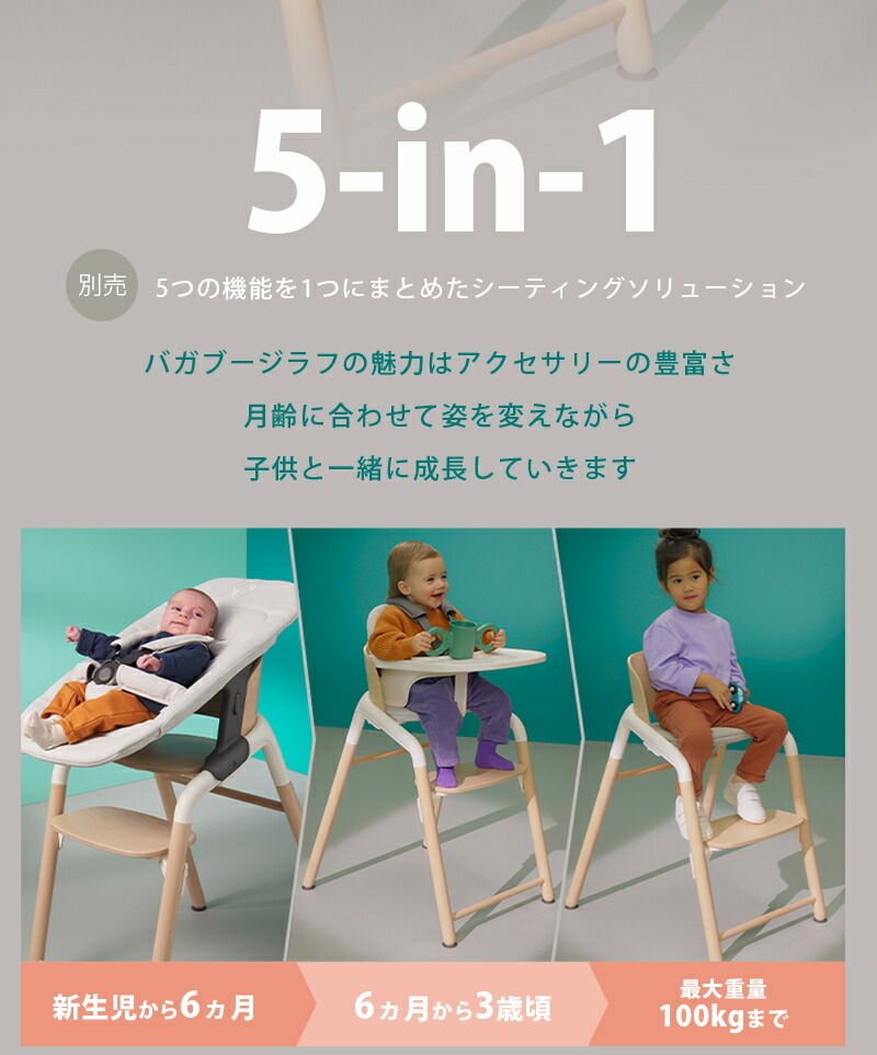 楽天市場】【正規品4年保証】 バガブー ジラフ 4点セット 本体 +