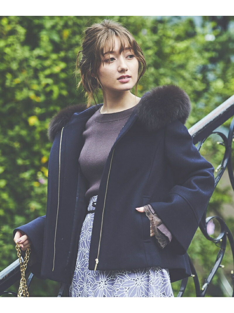 楽天市場】【SALE／70%OFF】ウールショートフードコート Noela ノエラ