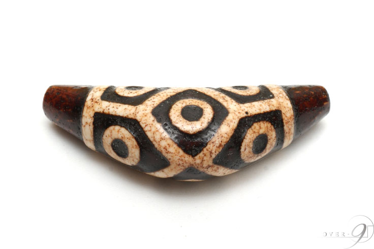 908　天珠　上肯　亀甲長壽九眼天珠　dzibeads！ 上肯天珠・亀甲六眼天珠 – 天然石の店 ふうちゃん