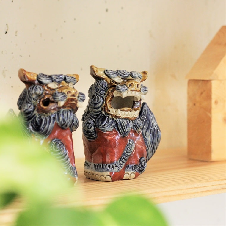 楽天市場】datta.沖縄南の島陶芸工房 |datta シーサー 置物 玄関 予約
