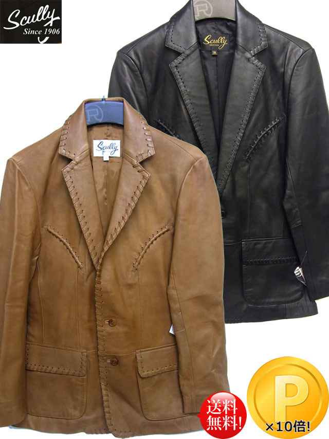 楽天市場】□Scully(スカリー)□ メンズ ラムレザー ウィップステッチ
