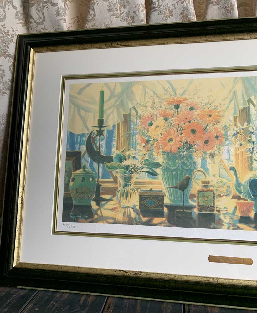 楽天市場】笹倉鉄平 軽井沢の窓辺／絵画 版画 ミクスドメディア 全国