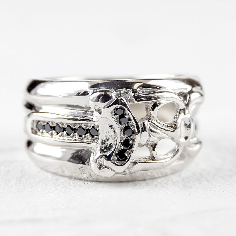 楽天市場】【10%OFFセール】プラチナ リング メンズ ブラック