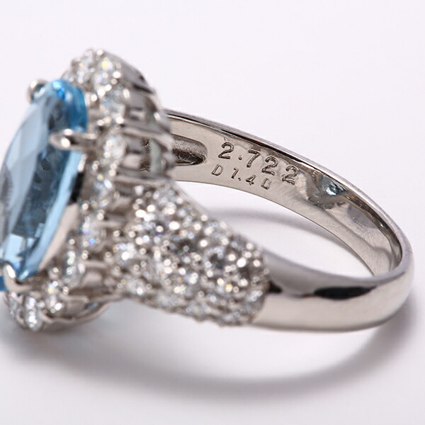 楽天市場】【半額】 リング アクアマリン PT900 プラチナ 指輪 2.722ct