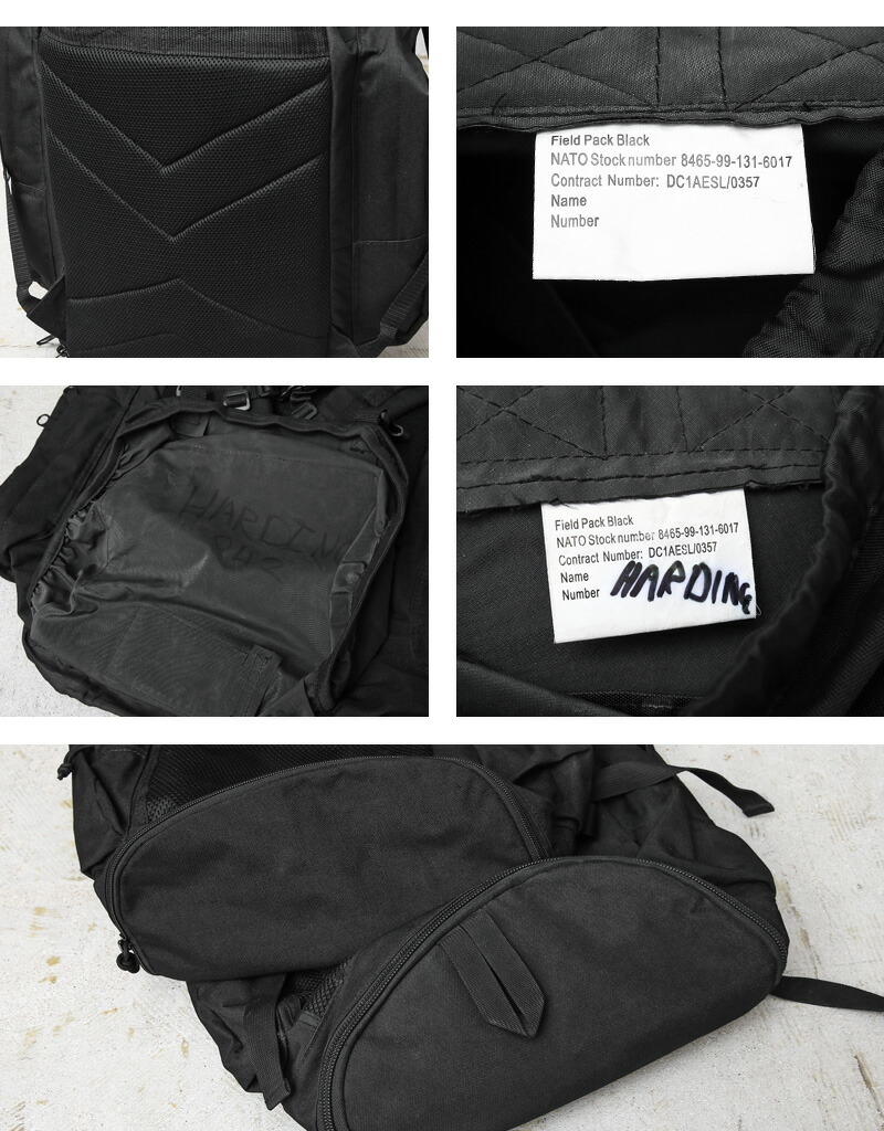 楽天市場】☆実物 USED イギリス軍 フィールド バックパック BLACK #1