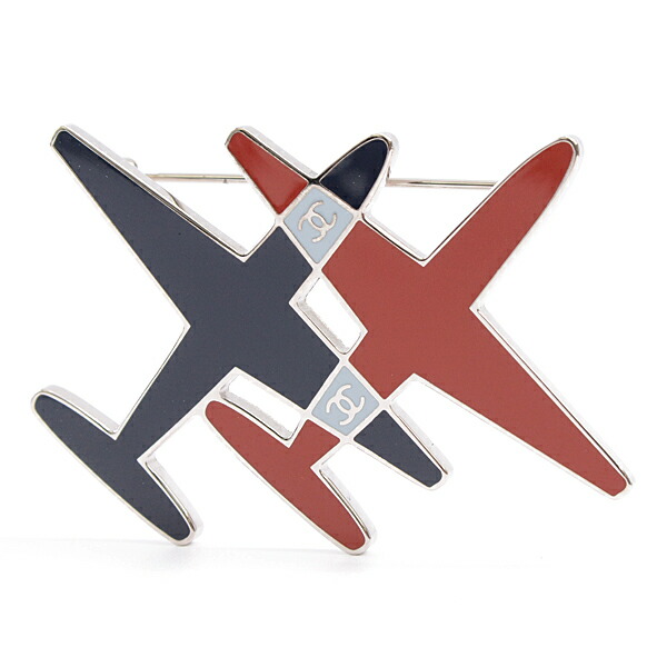 楽天市場】シャネル CHANEL エアライン 飛行機デザイン ブローチ