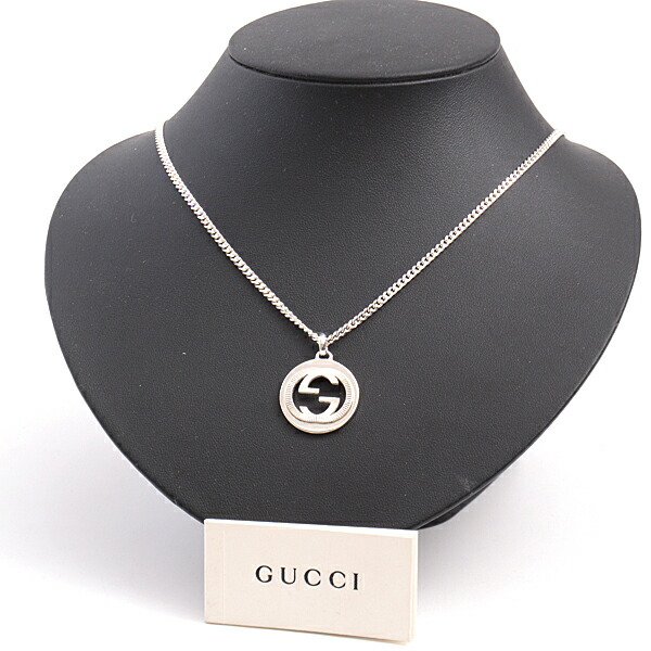 楽天市場】グッチ GUCCI Ag925 インターロッキング ギョーシェ ダブルG