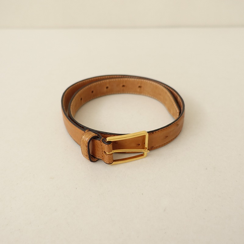 楽天市場】レユッカス Le Yucca's ostrich belt オーストリッチベルト
