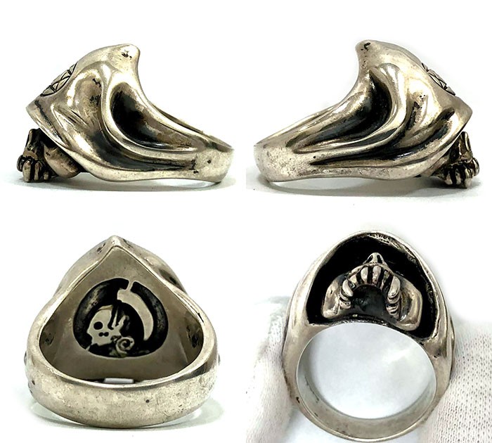 楽天市場】bizarre ビザール 死神リング スカルリング 24号 シルバー