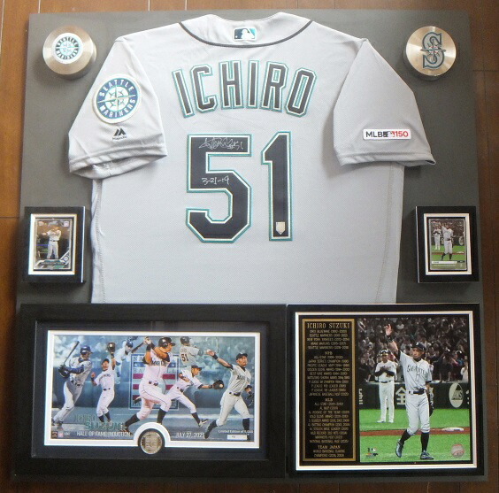 楽天市場】【祝殿堂入り】イチロー直筆サイン入り引退記念ジャージー