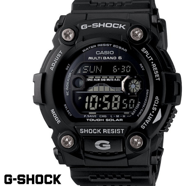 楽天市場】g-shock ブラック ソーラー 電波の通販