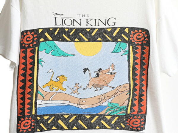 楽天市場】90s ☆ ディズニー オフィシャル ライオンキング プリント T