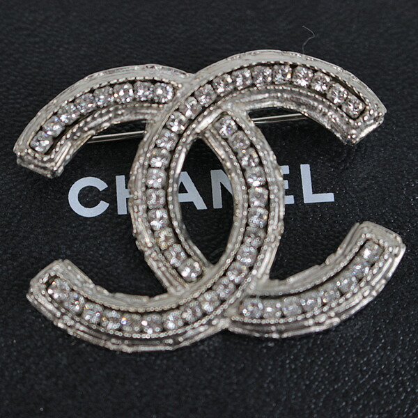 楽天市場】シャネル ブローチ CHANEL ココマーク シルバー ライン