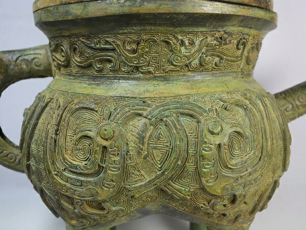 楽天市場】□龍香堂□☆【中国古物】青銅器「瑞鳥蓋付酒器」275mm