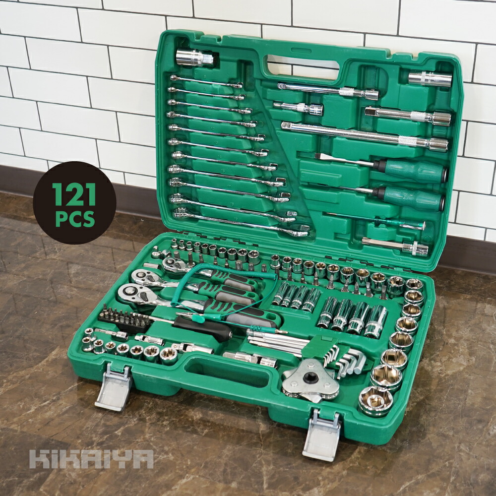 楽天市場】工具セット ソケットレンチセット 121pcs ツール セット