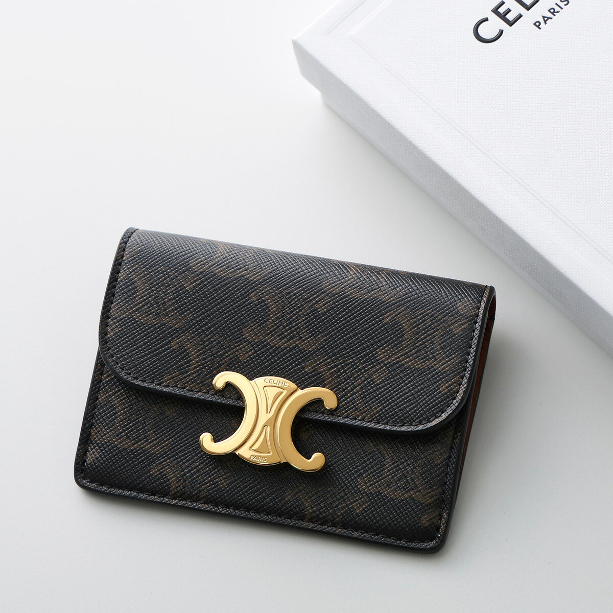 楽天市場】CELINE セリーヌ カードケース 10I582CPJ.04LU TRIOMPHE