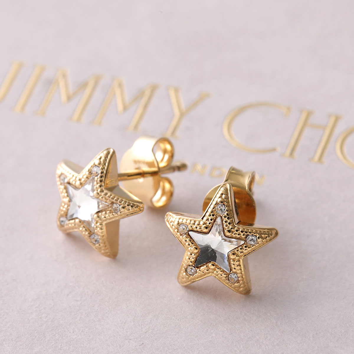 楽天市場】Jimmy Choo ジミーチュウ ピアス JC STAR STUDS/U MJI JC