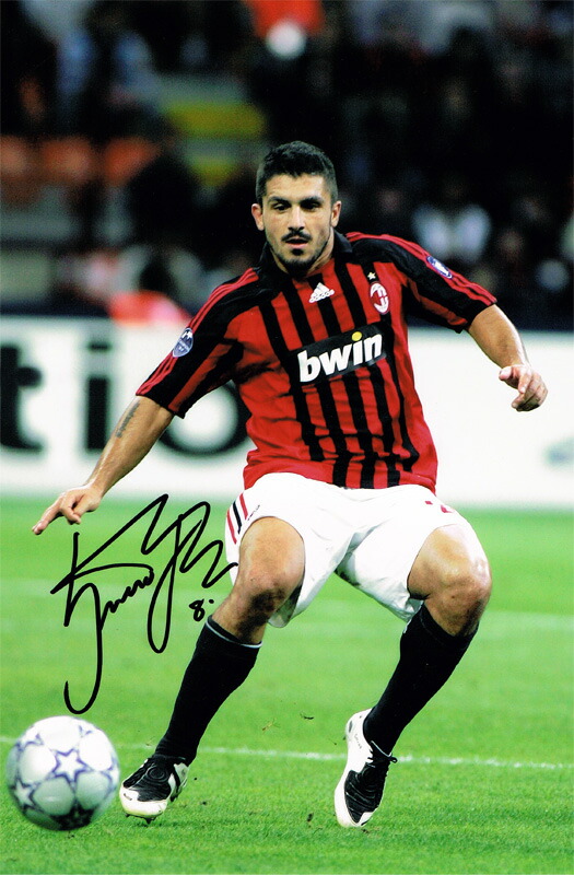 楽天市場】07/08 ACミラン オフィシャル 【ガットゥーゾ】 直筆サイン